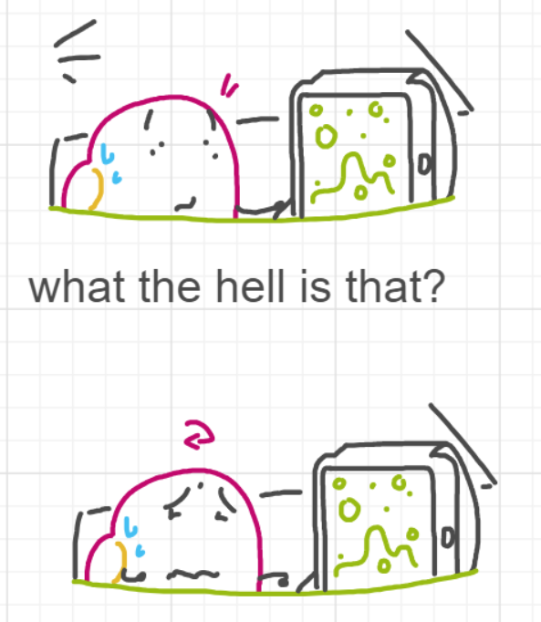 A panel from Ready Oar Knot, episode three of the Board Boards object show by Furretwalk/WalkingFurret.